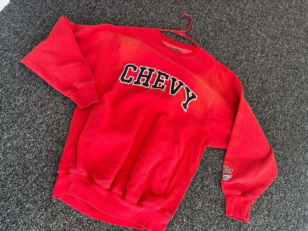 Vintage Steve and Barry’s Chevrolet Chevy Red Heavy Crewneck Sweatshirt M